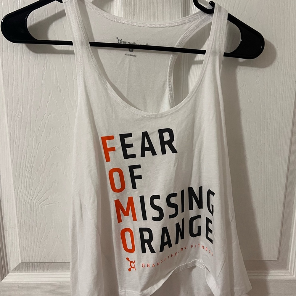 Orangetheory White Tank Top